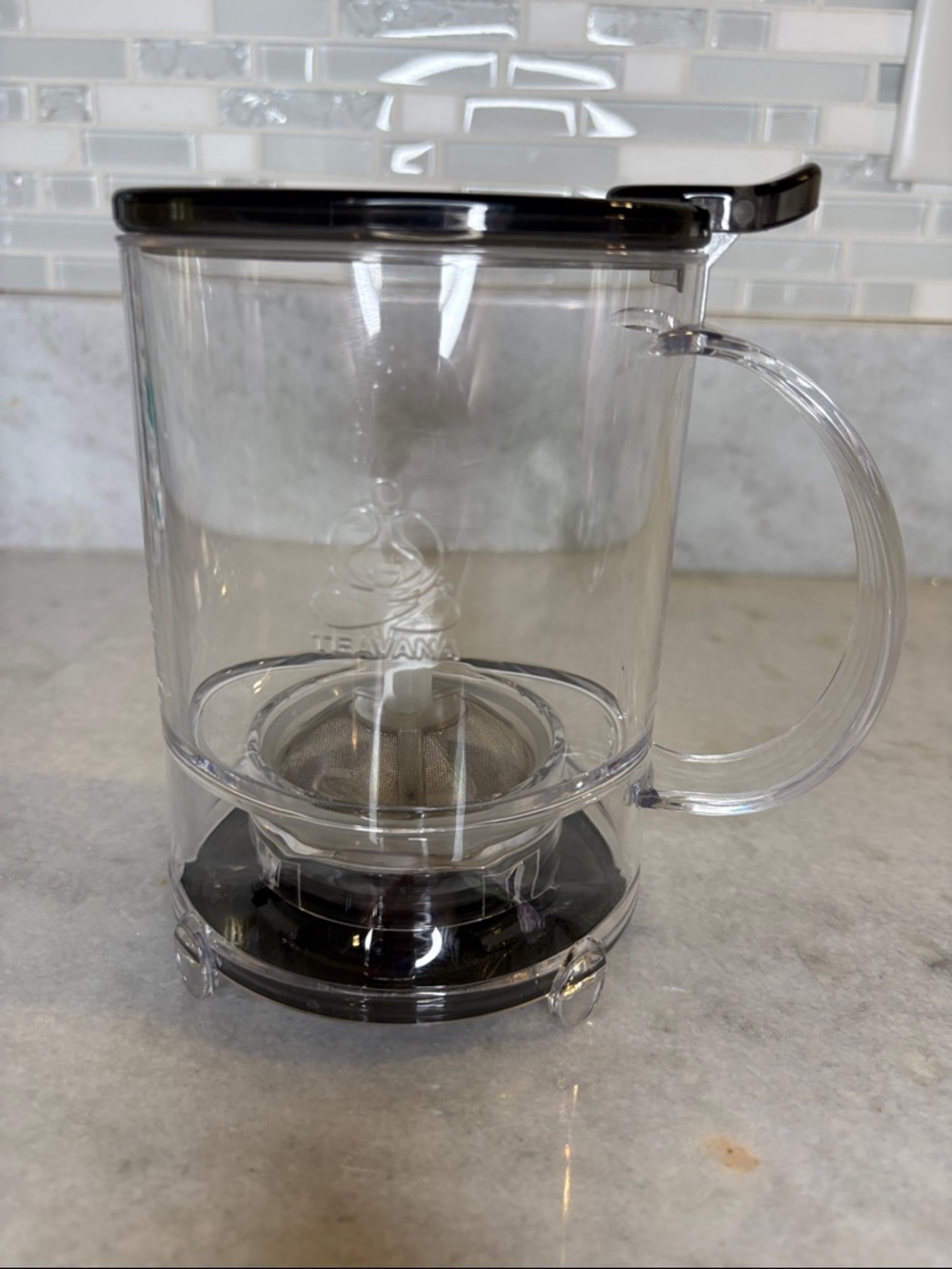 TEAVANA Perfectea Maker Pitcher -Clear with Charcoal Lid and Base